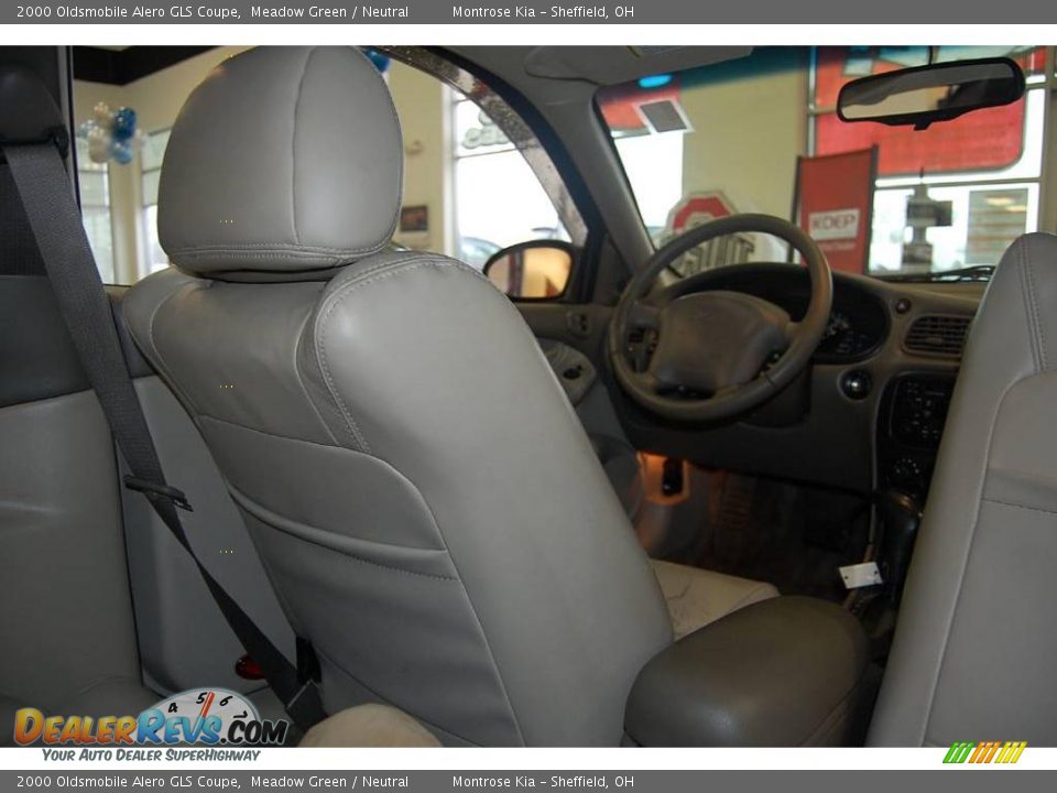 2000 Oldsmobile Alero GLS Coupe Meadow Green / Neutral Photo #20