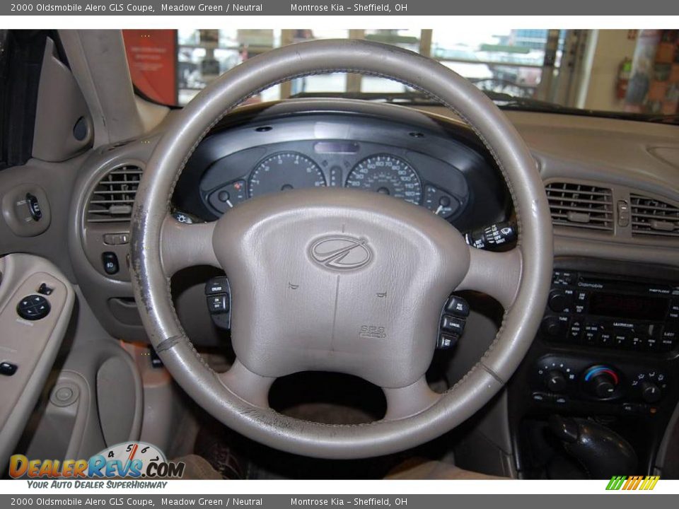 2000 Oldsmobile Alero GLS Coupe Meadow Green / Neutral Photo #31