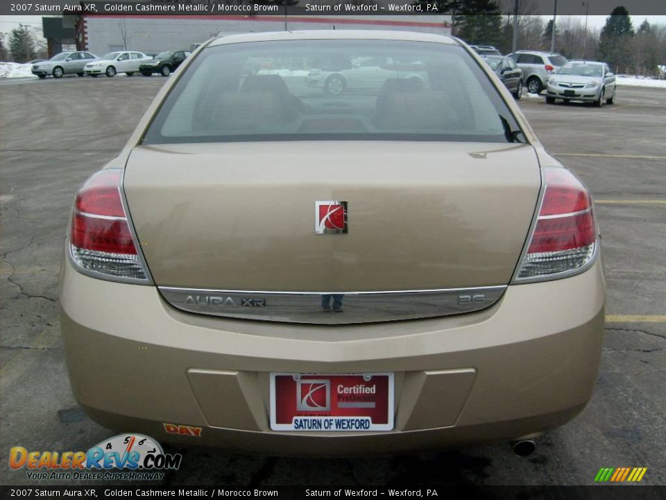 2007 Saturn Aura XR Golden Cashmere Metallic / Morocco Brown Photo #3