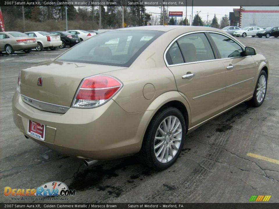 2007 Saturn Aura XR Golden Cashmere Metallic / Morocco Brown Photo #4