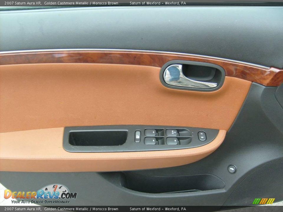 2007 Saturn Aura XR Golden Cashmere Metallic / Morocco Brown Photo #12