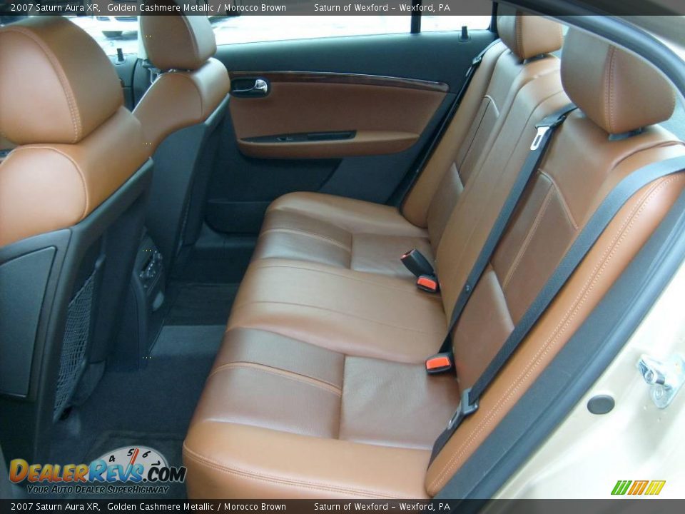 2007 Saturn Aura XR Golden Cashmere Metallic / Morocco Brown Photo #13