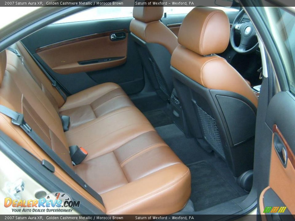 2007 Saturn Aura XR Golden Cashmere Metallic / Morocco Brown Photo #16