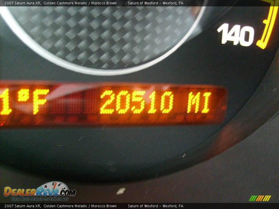 2007 Saturn Aura XR Golden Cashmere Metallic / Morocco Brown Photo #20