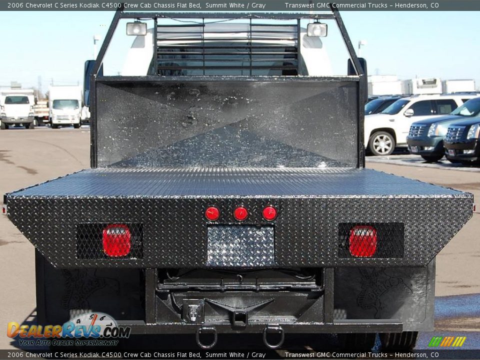 2006 Chevrolet C Series Kodiak C4500 Crew Cab Chassis Flat Bed Summit White / Gray Photo #8