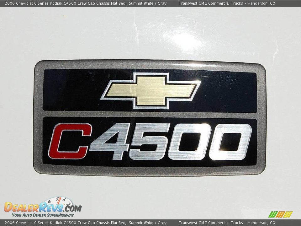 2006 Chevrolet C Series Kodiak C4500 Crew Cab Chassis Flat Bed Summit White / Gray Photo #16