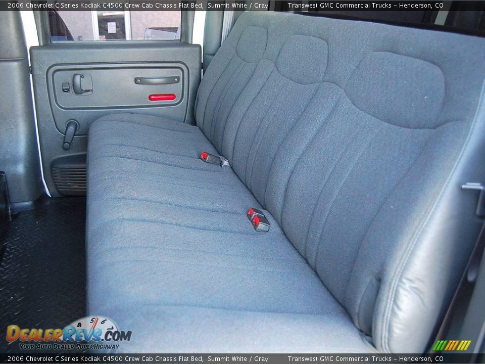 2006 Chevrolet C Series Kodiak C4500 Crew Cab Chassis Flat Bed Summit White / Gray Photo #19