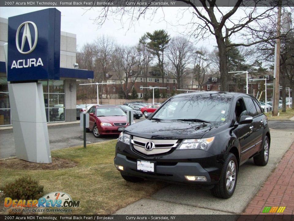 2007 Acura MDX Technology Formal Black Pearl / Bordeaux Photo #1