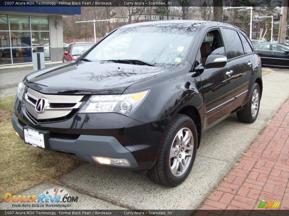 2007 Acura MDX Technology Formal Black Pearl / Bordeaux Photo #2