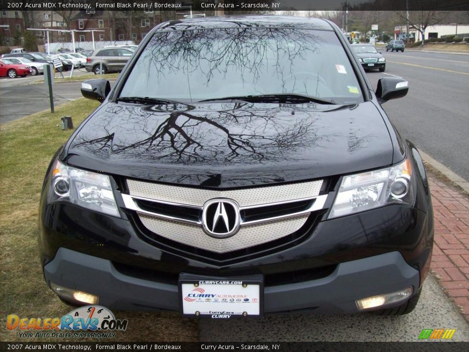 2007 Acura MDX Technology Formal Black Pearl / Bordeaux Photo #3
