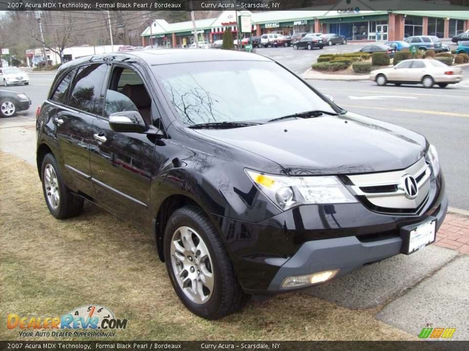 2007 Acura MDX Technology Formal Black Pearl / Bordeaux Photo #4