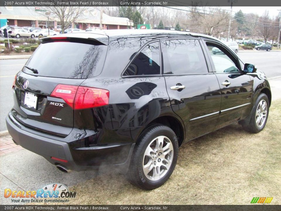 2007 Acura MDX Technology Formal Black Pearl / Bordeaux Photo #5