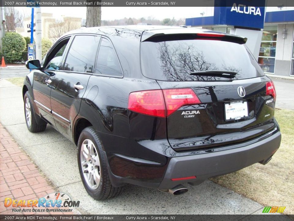 2007 Acura MDX Technology Formal Black Pearl / Bordeaux Photo #7