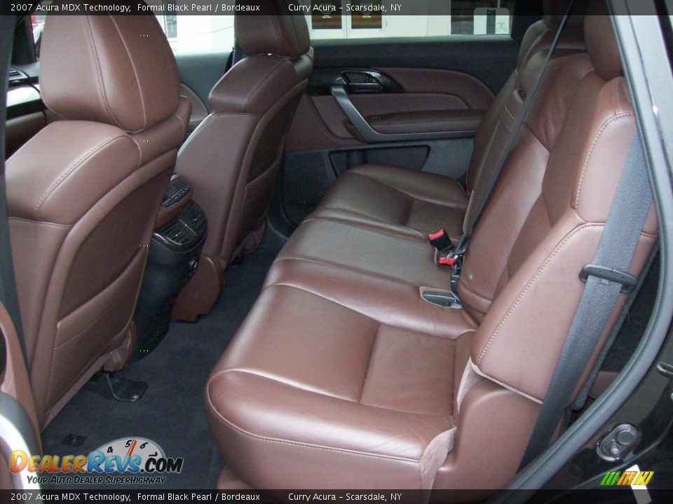 2007 Acura MDX Technology Formal Black Pearl / Bordeaux Photo #10