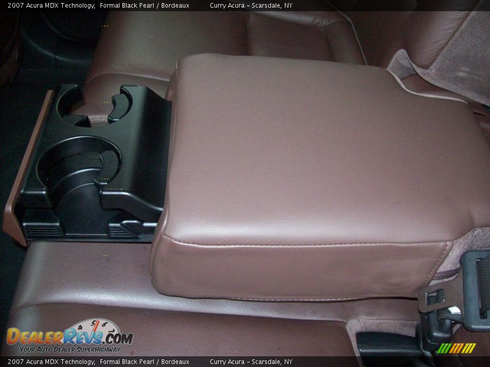 2007 Acura MDX Technology Formal Black Pearl / Bordeaux Photo #11