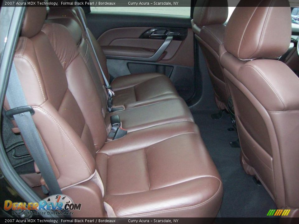 2007 Acura MDX Technology Formal Black Pearl / Bordeaux Photo #12