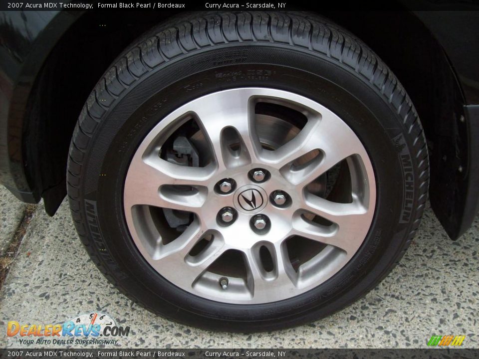2007 Acura MDX Technology Formal Black Pearl / Bordeaux Photo #19