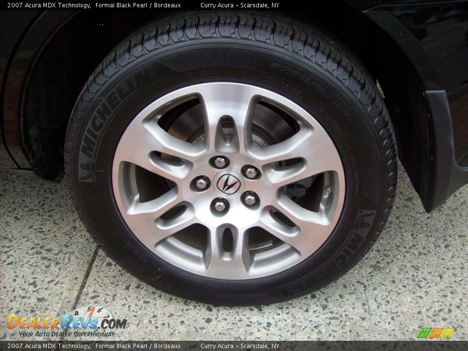 2007 Acura MDX Technology Formal Black Pearl / Bordeaux Photo #20