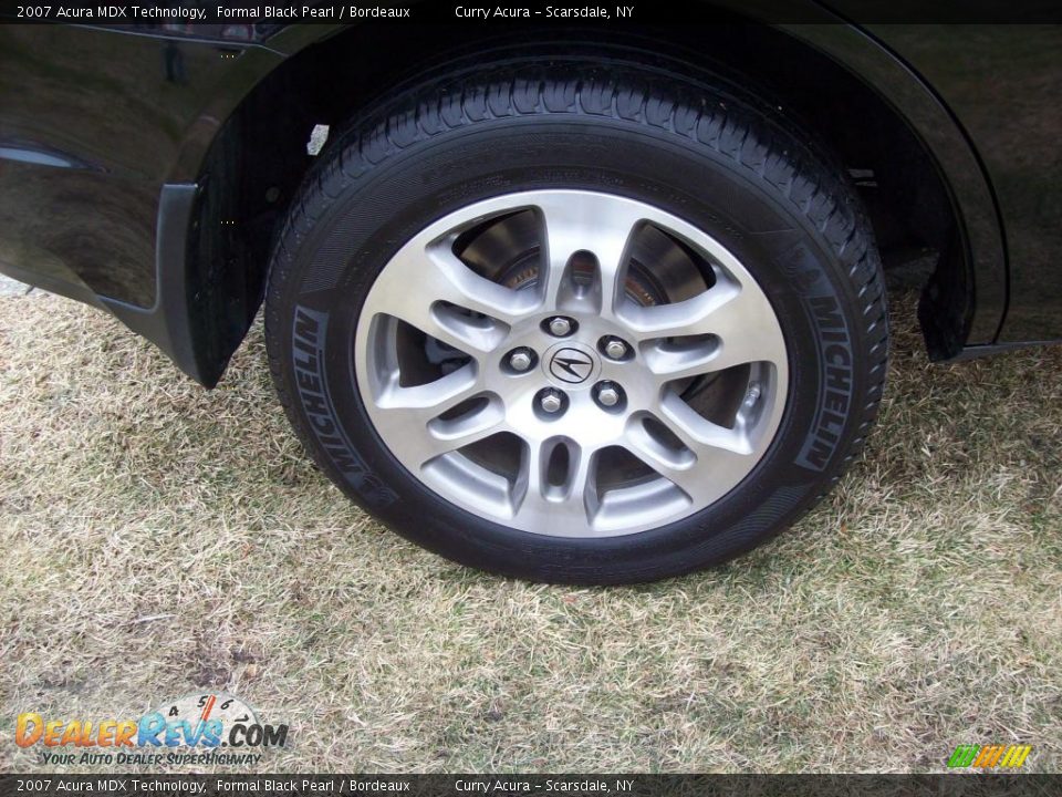 2007 Acura MDX Technology Formal Black Pearl / Bordeaux Photo #21