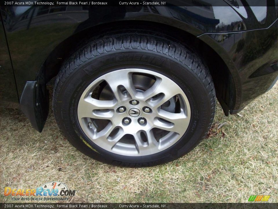 2007 Acura MDX Technology Formal Black Pearl / Bordeaux Photo #22