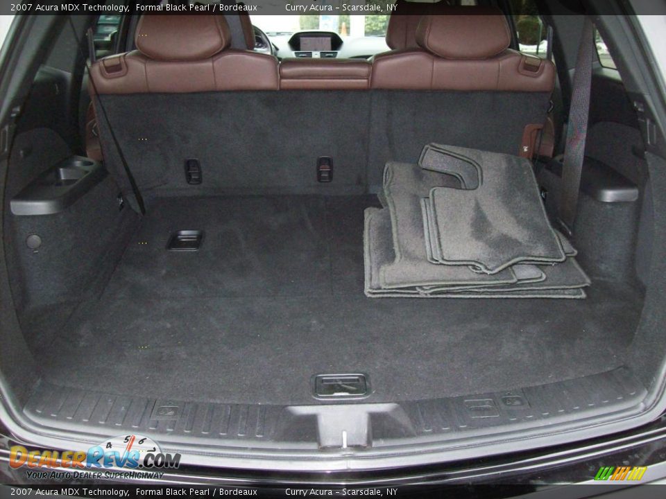 2007 Acura MDX Technology Formal Black Pearl / Bordeaux Photo #23