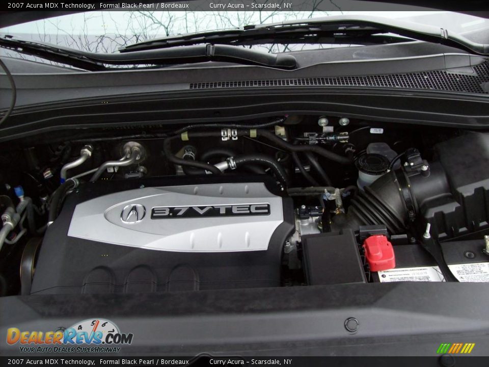 2007 Acura MDX Technology Formal Black Pearl / Bordeaux Photo #24
