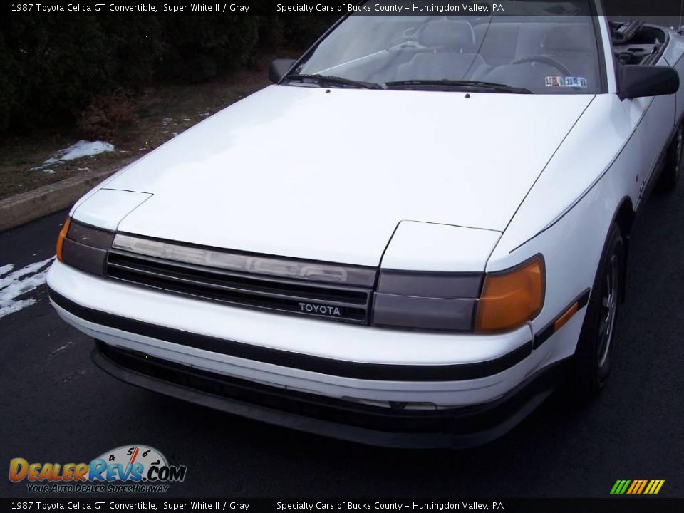 1987 Toyota Celica GT Convertible Super White II / Gray Photo #17