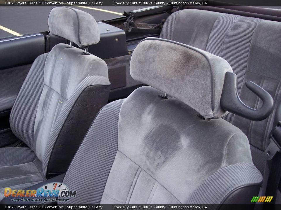 1987 Toyota Celica GT Convertible Super White II / Gray Photo #32