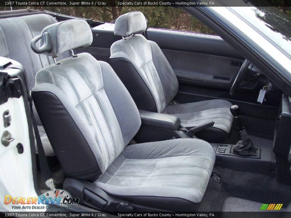 1987 Toyota Celica GT Convertible Super White II / Gray Photo #36