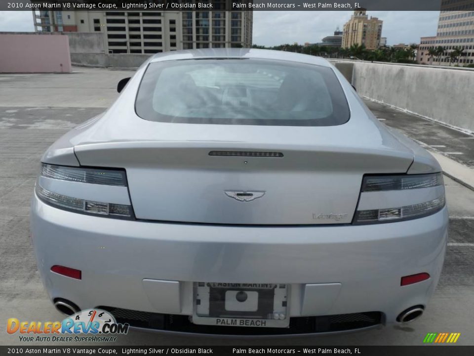 2010 Aston Martin V8 Vantage Coupe Lightning Silver / Obsidian Black Photo #5
