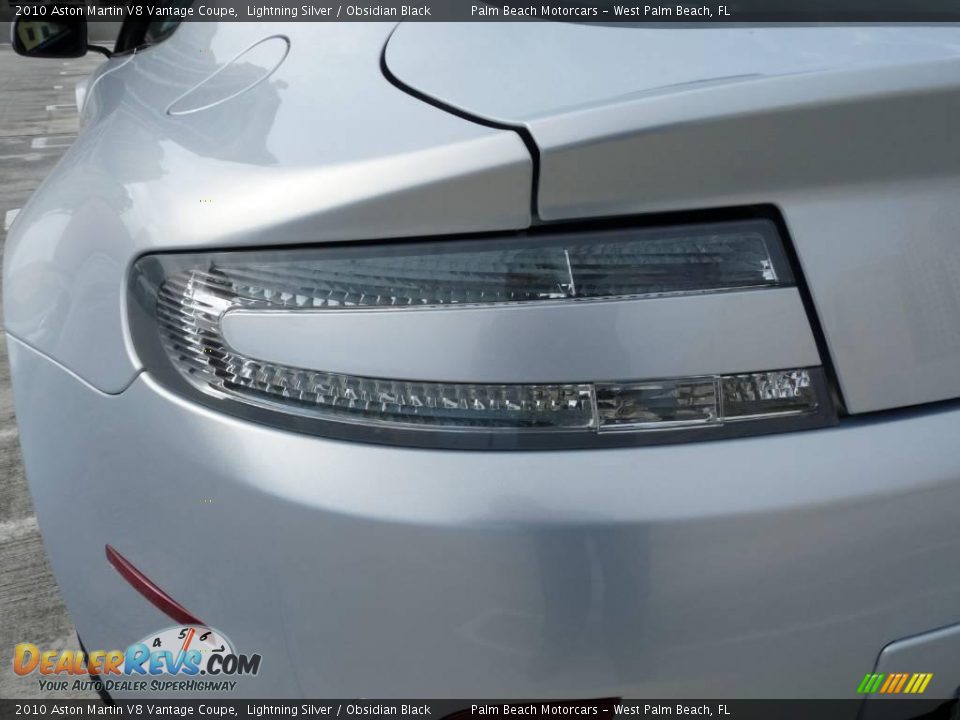 2010 Aston Martin V8 Vantage Coupe Lightning Silver / Obsidian Black Photo #6