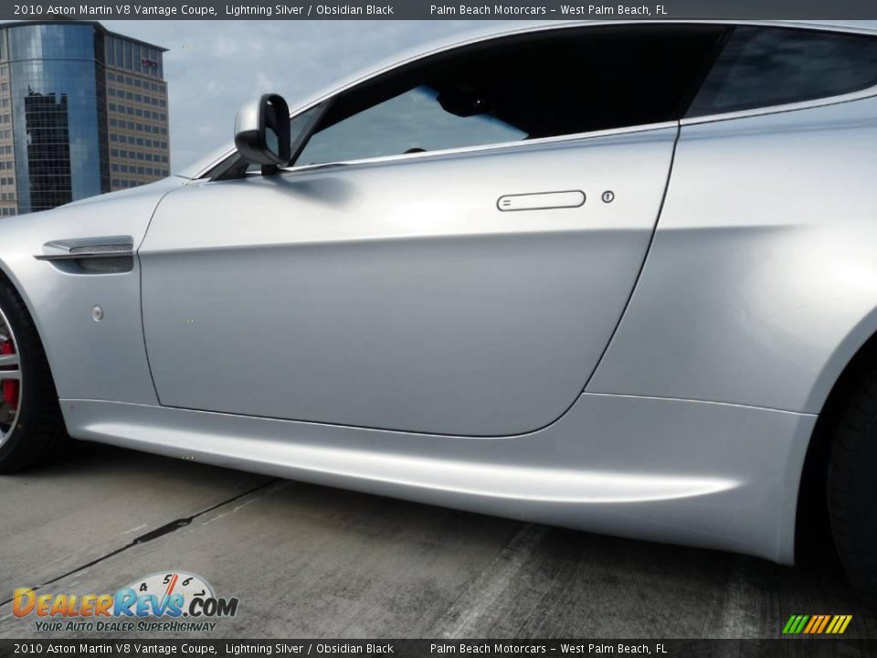 2010 Aston Martin V8 Vantage Coupe Lightning Silver / Obsidian Black Photo #7