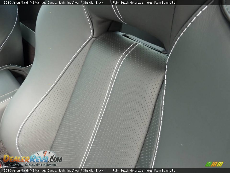 2010 Aston Martin V8 Vantage Coupe Lightning Silver / Obsidian Black Photo #13