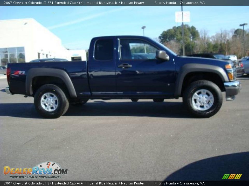 2007 Chevrolet Colorado LT Z71 Extended Cab 4x4 Imperial Blue Metallic / Medium Pewter Photo #6