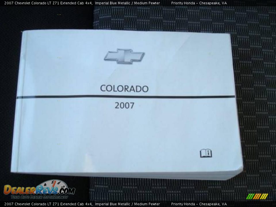 2007 Chevrolet Colorado LT Z71 Extended Cab 4x4 Imperial Blue Metallic / Medium Pewter Photo #14