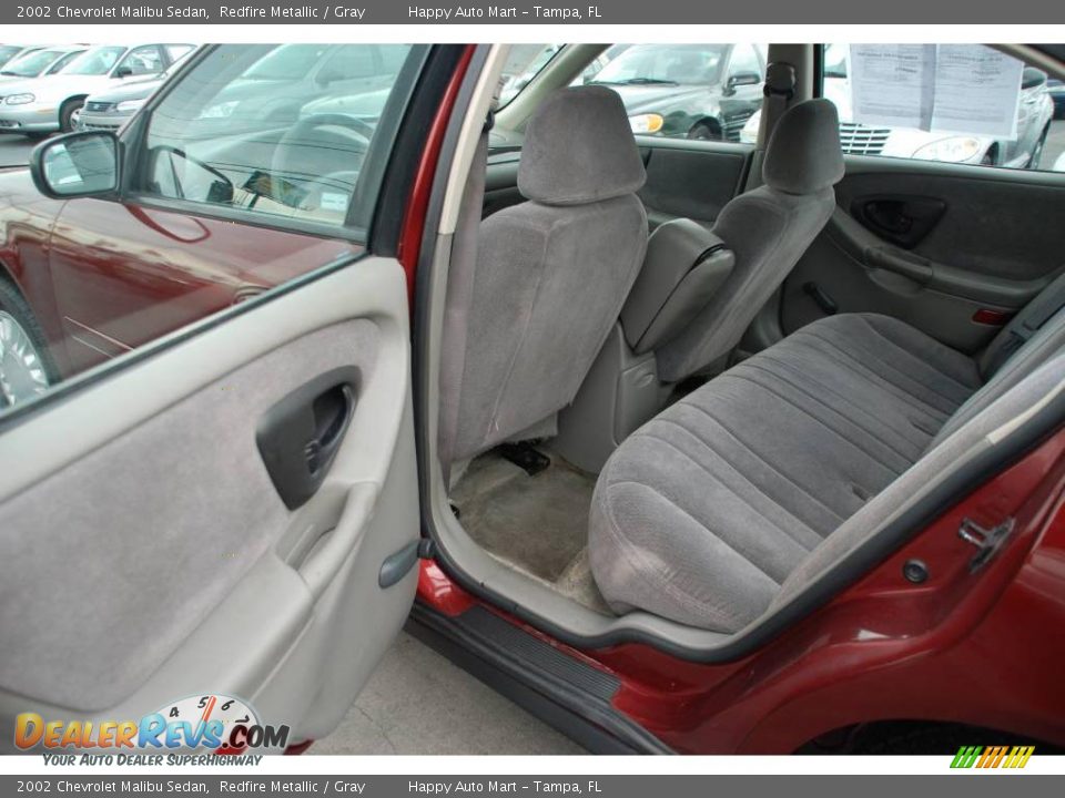 2002 Chevrolet Malibu Sedan Redfire Metallic / Gray Photo #18