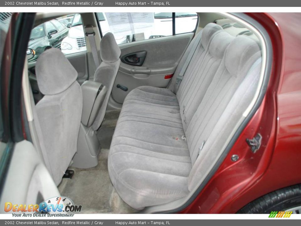 2002 Chevrolet Malibu Sedan Redfire Metallic / Gray Photo #19