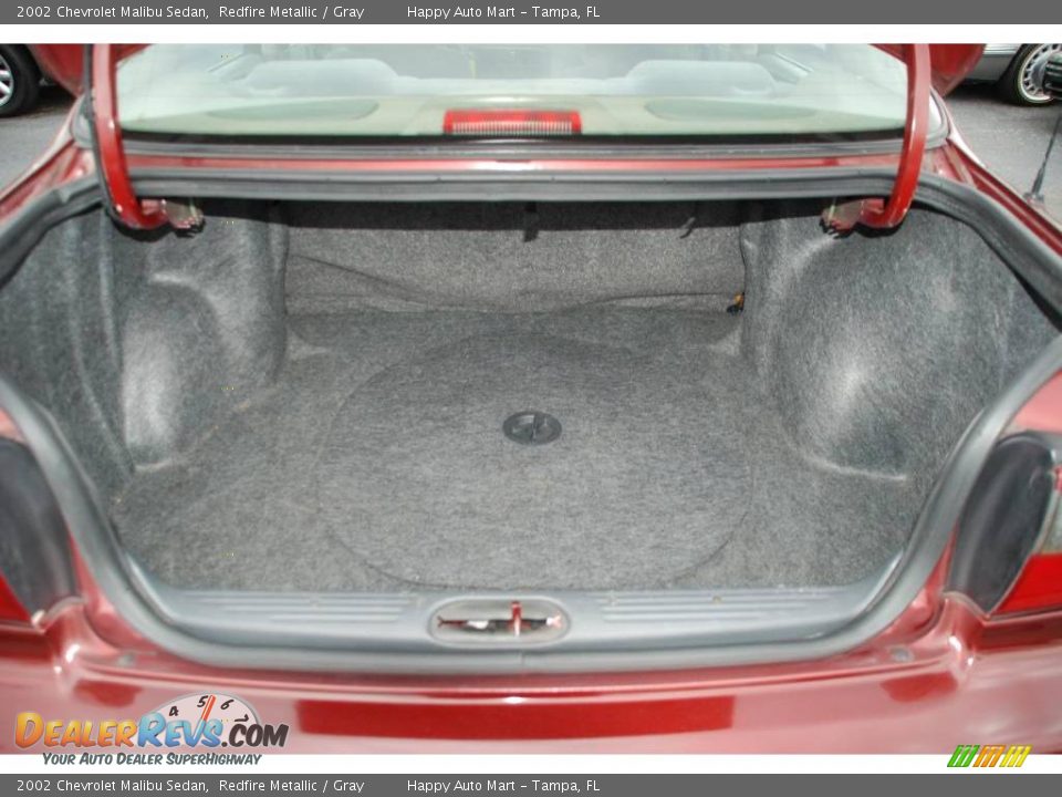2002 Chevrolet Malibu Sedan Redfire Metallic / Gray Photo #20