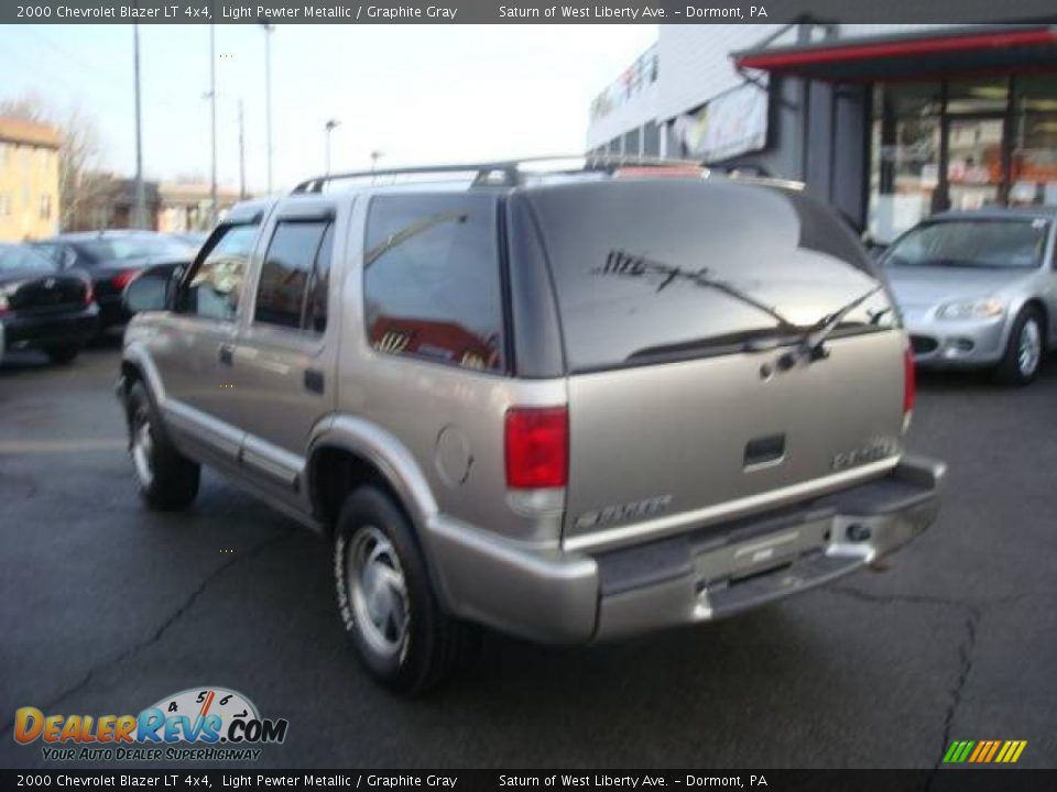 2000 Chevrolet Blazer LT 4x4 Light Pewter Metallic / Graphite Gray Photo #2