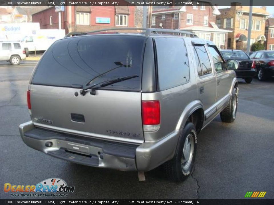 2000 Chevrolet Blazer LT 4x4 Light Pewter Metallic / Graphite Gray Photo #4