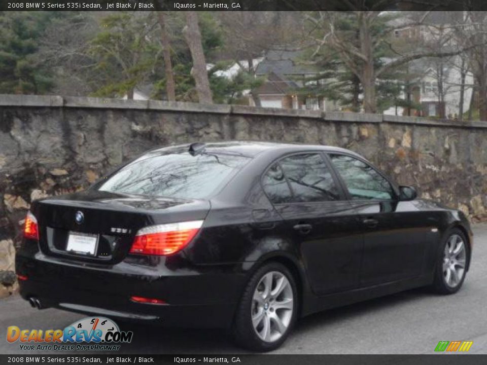 2008 BMW 5 Series 535i Sedan Jet Black / Black Photo #3