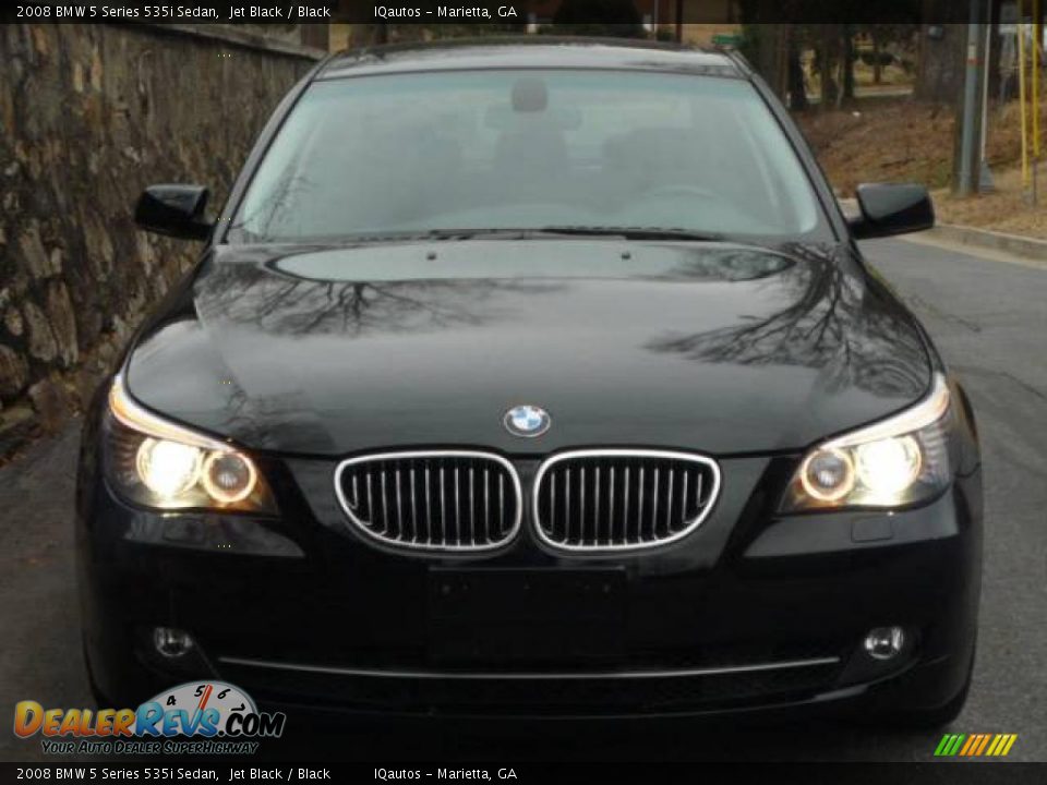 2008 BMW 5 Series 535i Sedan Jet Black / Black Photo #5