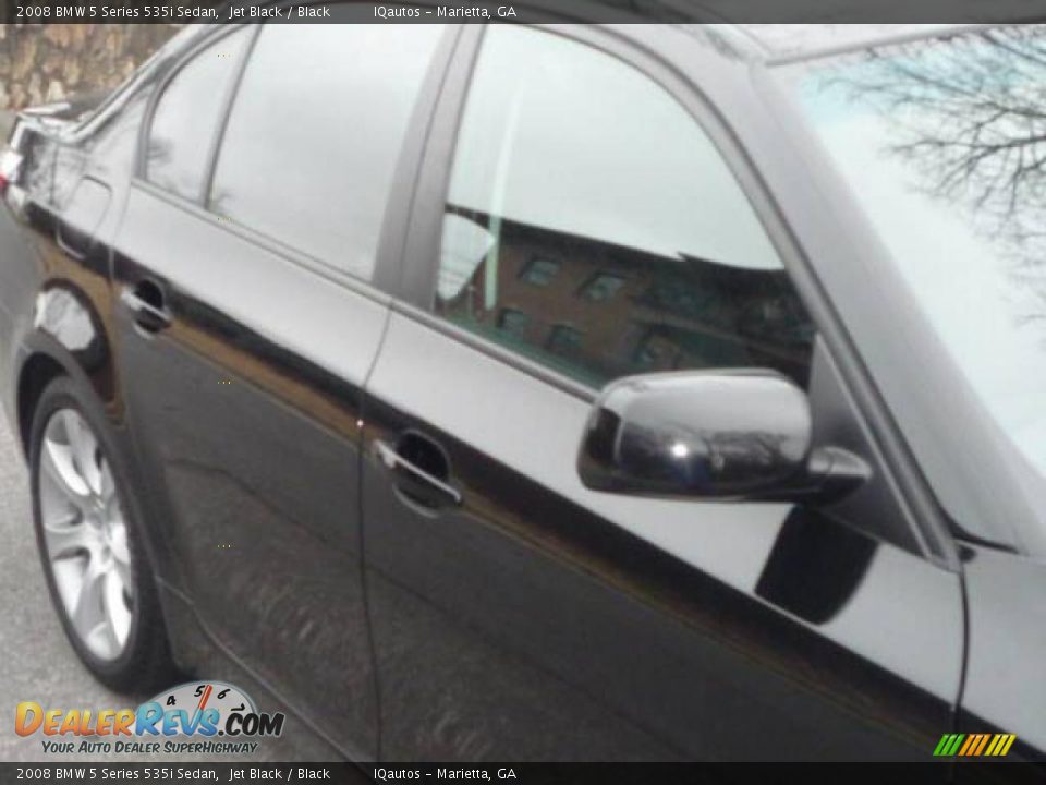 2008 BMW 5 Series 535i Sedan Jet Black / Black Photo #13