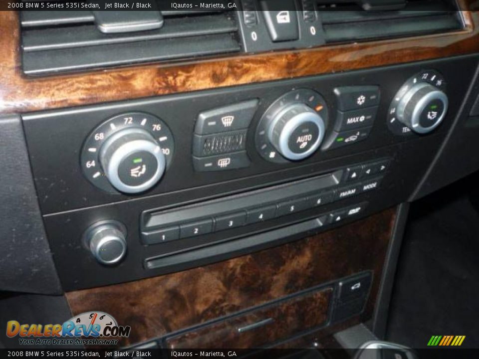 2008 BMW 5 Series 535i Sedan Jet Black / Black Photo #20
