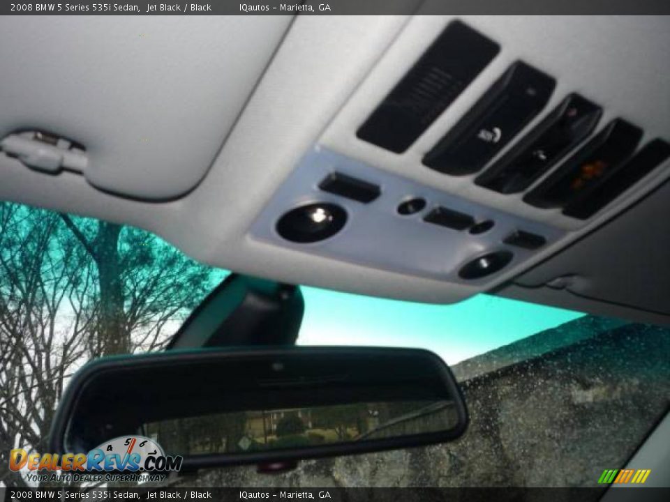 2008 BMW 5 Series 535i Sedan Jet Black / Black Photo #21