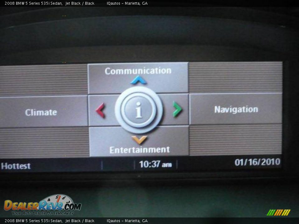 2008 BMW 5 Series 535i Sedan Jet Black / Black Photo #22