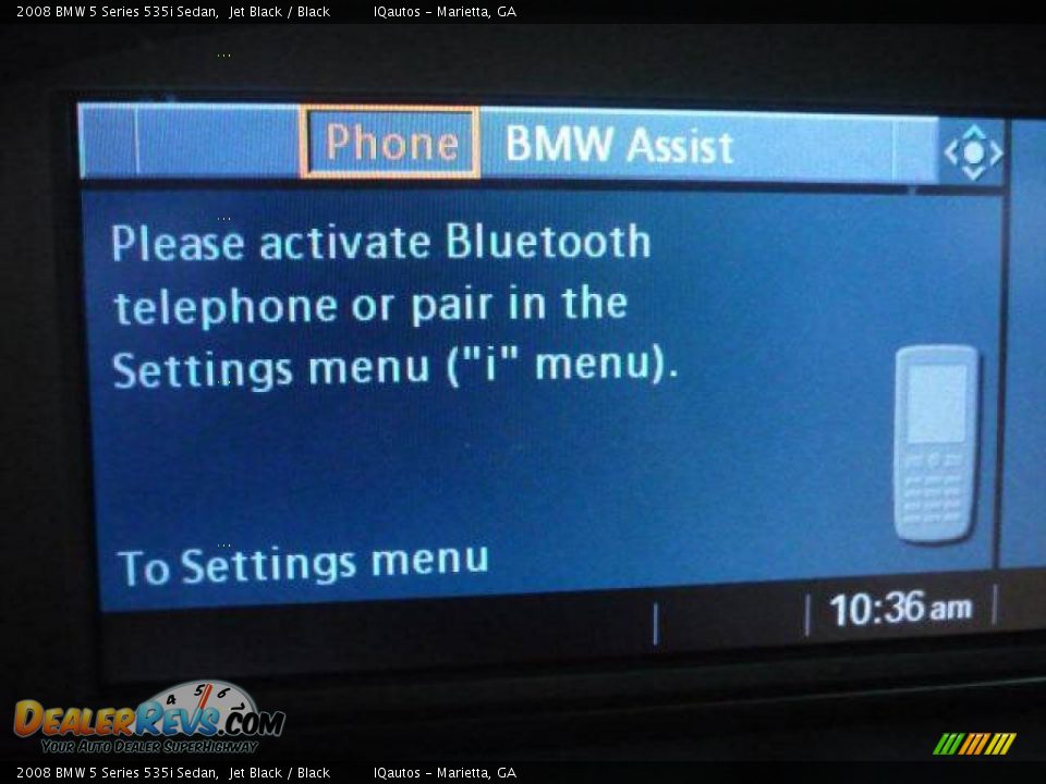 2008 BMW 5 Series 535i Sedan Jet Black / Black Photo #23