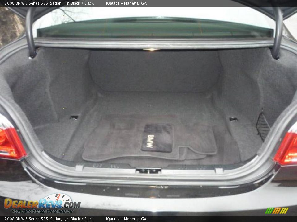 2008 BMW 5 Series 535i Sedan Jet Black / Black Photo #24
