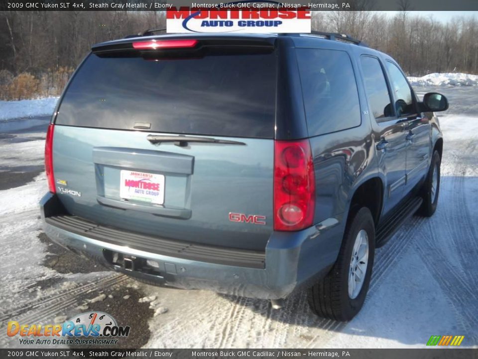 2009 GMC Yukon SLT 4x4 Stealth Gray Metallic / Ebony Photo #3
