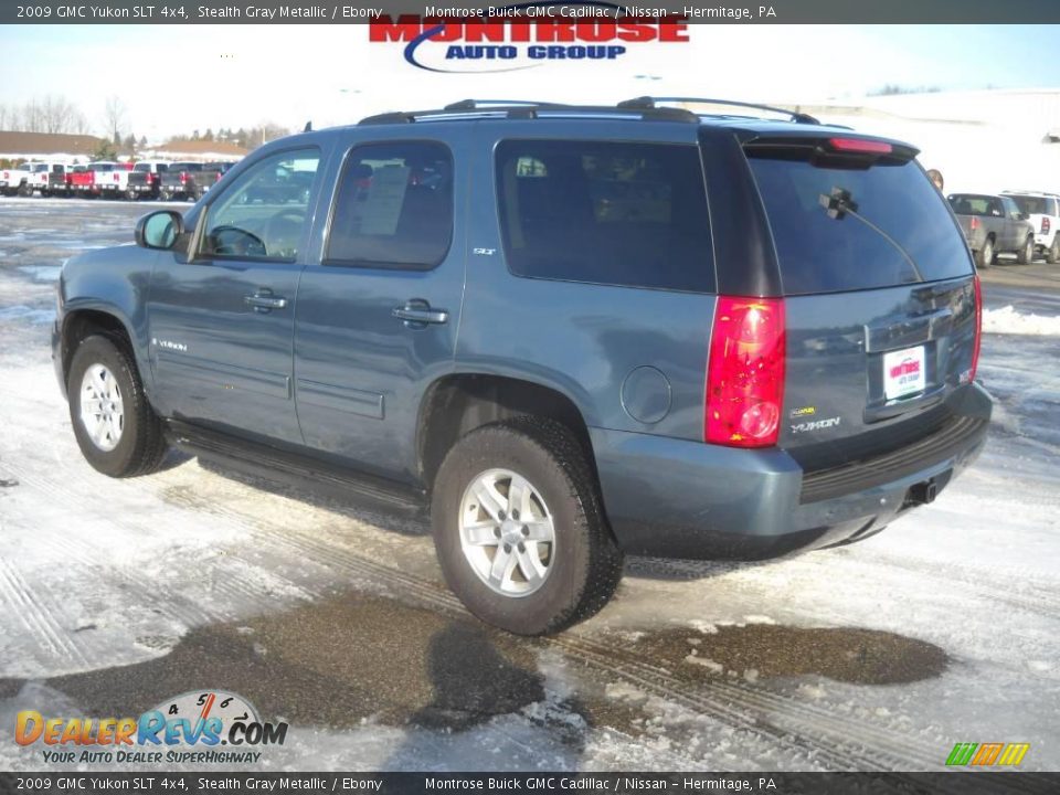 2009 GMC Yukon SLT 4x4 Stealth Gray Metallic / Ebony Photo #6